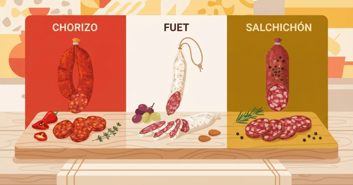 Chorizo, fuet i salchichón: czym różnią się hiszpańskie wędliny dojrzewające?
