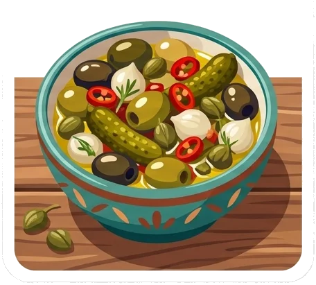 Oliwki i przekąski z zalewy