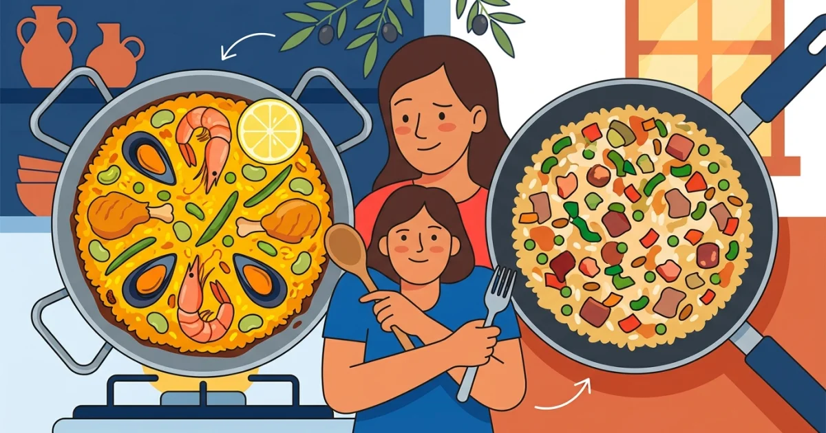 Paella kontra arroz con cosas: wyjaśniamy różnice