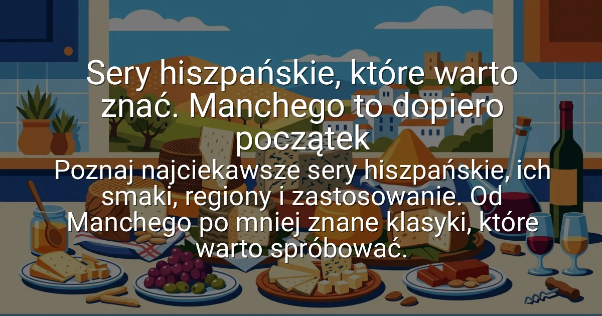Sery hiszpańskie, które warto znać. Manchego to dopiero początek